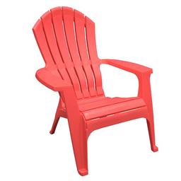 [254141  / 8371-26-3700] Adams RealComfort Resin Adirondack Chair Cherry Red