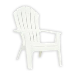 [8371-48-3700 / 258387] ****Adams RealComfort Resin Adirondack Chair White
