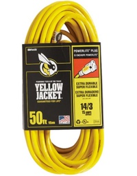 [2887 / 2887AC] Yellow Jacket 50 Ft. 14/3 Indoor/Outdoor Extension Cord with PowerLite Plug