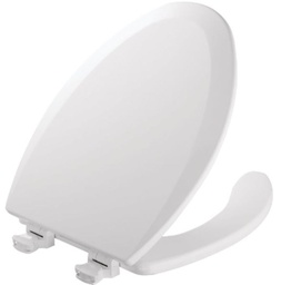 [1440EC 000 / 6012272] Mayfair Commercial Elongated Open Front White Toilet Seat with Cover
