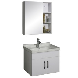 [DHW03-60W RHBV15544] Royal Homes Vanity with Ceramic Sink, White