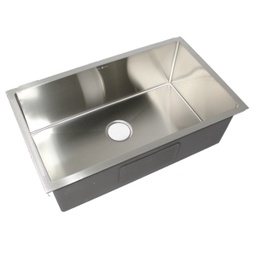 [RHKS-HFES3018 RHKS15575] Royal Homes Single Bowl Kitchen Sink 762 × 457 mm 304 Stainless