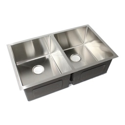 [RHKS-HFED3320 RHDBKS15578] Royal Homes Undermount Kitchen Sink 33x20in 304 Stainless Steel