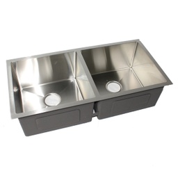 [RHKS-HFED9045A RHDBKS15584] Royal Homes Kitchen Sink 35.5 x 17.75 x 9.5 In. 304 Stainless