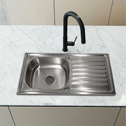 [RHKS-DYSC7540] ****Royal Homes Topmount Kitchen Sink 29.5x15.75x5in 304 Stainless Steel