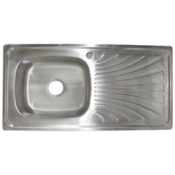 [RHKS-DYSC10050] Royal Homes Kitchen Sink - In.39x19.5x6In. - 304 Stainless Steel