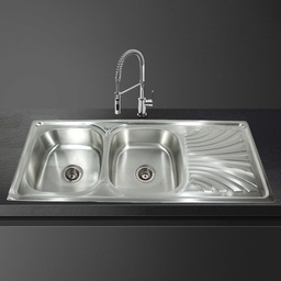 [RHKS-DYSC12050] Royal Homes Kitchen Sink 47In.X20In.X5.5In. - 304 Stainless Steel