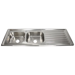 [RHKS-DYSC15050B] Royal Homes Kitchen Sink- 59In.X20In.X6.5In. - 304 Stainless Steel