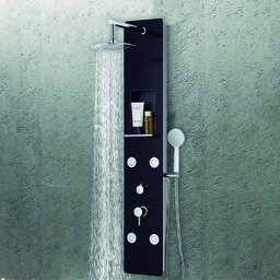 [RHSSST-G04 / ST - G 04 RHSP15922] Royal Homes Shower Panel - 304 Stainless Steel, Black