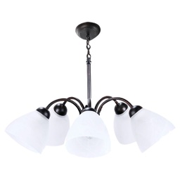 [43 SBL-028282] Ike Lite 5-Light Hanging Lamp Brown Finish