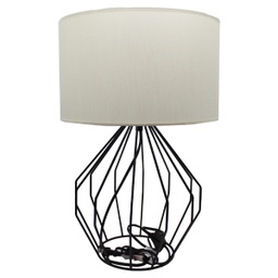 [09 21226-2] Designers Lighting Table Lamp 1-Light Matte Black Finish - H:18.5In.