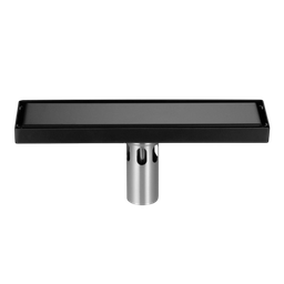 [YYD-P999B RHBAP999B RHLSFD15931] Royal Homes Linear Shower Floor Drain 11 x 3.1 In. Black