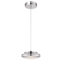 [60026] ****Westinghouse LED Pendant Lighting Fixture Chrome Finish With White Glass