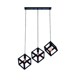 [68664] Westinghouse Pendant 3-Light Fixture, Black