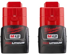 [48-11-2411] ****Milwaukee M12 REDLITHIUM Compact Battery Two Pack