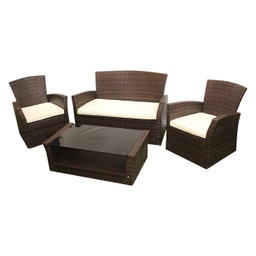 [HHHF-ODFN-03001 / RHCX-024/ZY-132 / RHCX-024 / RHPS17212] Royal Homes 4pc Patio Sofa Set (Chairs with Table)