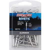 [381713] ****Channellock Multigrip POP Rivet Aluminum 3/16 x 1/2 in Grip 50-Pack