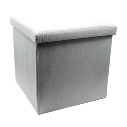 [HHHF-IDFN-23012 / RHHX13-38/ZY-132] Royal Homes Storage Foot Stool 15x15 In. Linen Design