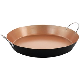 [128687.01] Oster Stonefire Paella Pan Non-Stick Steel 16 In. Copper/ Matte Black