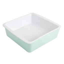 [128896.01] ****Martha Stewart Bakeware 8.25in Square Stoneware Blue