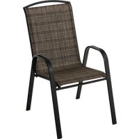 [TJF-T014B] Outdoor Expressions Windsor Collection Black Steel Sling Stacking Chair