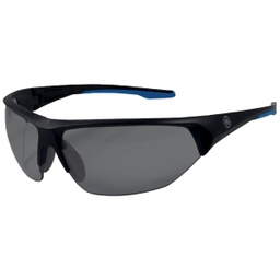 [GE106SAF] ****GE Black/Blue Safety Glasses Smoke Anti Fog