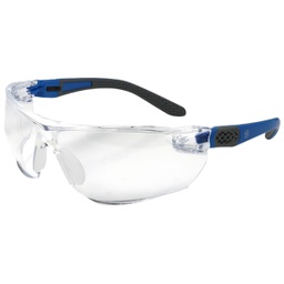 [GE202CAF] ****GE Blue/Gray Safety Glasses Clear Anti-Fog