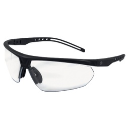 [GE208CAF] ****GE Black Safety Glasses Clear Anti Fog Lens