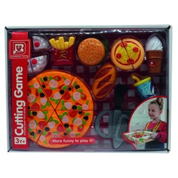 [832-46-A60658] Kids Pizza Cut and Share Set