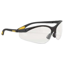 [DPG58-1C] DeWalt Reinforcer Clear Lens Safety Glasses with Black/Yellow Frame