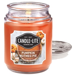 [3297902] Candle-Lite Everyday 18 Oz. Glass Jar Candle - Pumpkin Nutmeg Pie