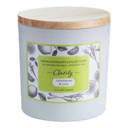 [C8100] ****Candle Warmers 15oz Clarity Aromatherapy Candle - Lemongrass and Lime