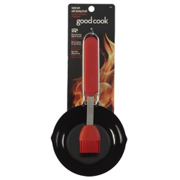 [10161] ****Goodcook BBQ Sauce Pan with Basting Brush Black/ Red