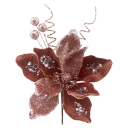 [831-AMX044-21DEC022] Miro Poinsettia 9 Petal 23cm