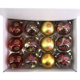 [831-XB045RG-TIN] Miro Christmas Balls 10cm/ 4in