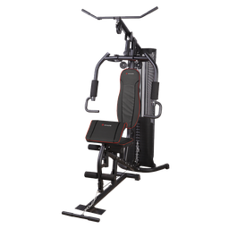 [GM98698] Gym Master Multi-Function Pro Home Gym 100lb Weight Stack, Black/ Red