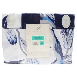[KG41038] ****Supreme King 6pc Sheet Set Assorted Floral