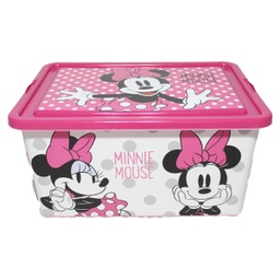 [44419] ****Disney Kids Storage Container 23L Minnie Glam Dots