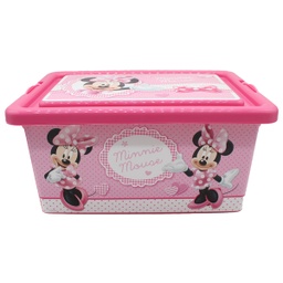 [4457] ****Disney Kids Storage Container 3.7L Minnie Dots &amp; Bows