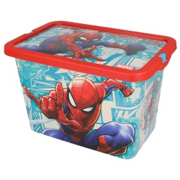 [2626] ****Disney Kids Storage Click Box 23L Spiderman Comics