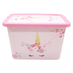 [9824] ****Disney Kids Storage Click Box 7L Unicorns Horn