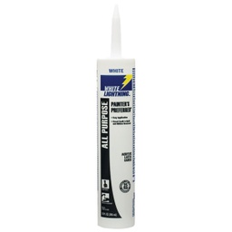 [W13000010] ^White Lightning Painter's Preferred Acrylic Latex Caulk 10 Oz. White