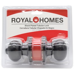 [3921 BP ET RHTLS19987] Royal Homes Tubular Lock Black