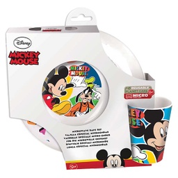 [50150] ****Disney Kids 3-pc Microwavable Set - Bowl, Plate &amp; Tumbler - Mickey Cool Summer