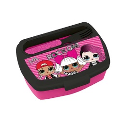 [16809] ****Disney Kids Sandwich Box with Cutlery - LOL Surprise Rock On