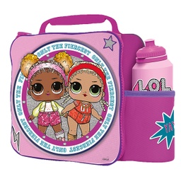 [44359] ****Disney Kids 2-pc Set - Lunch Bag 3D Insulated with Sport Bottle 530ml - LOL Surprise