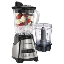 [58149] ****Hamilton Beach 2-in-1 Blender and Chopper 12 Function, Black / Stainless Steel