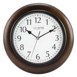 [404-2625] La Crosse Wall Clock 10 In. Wood