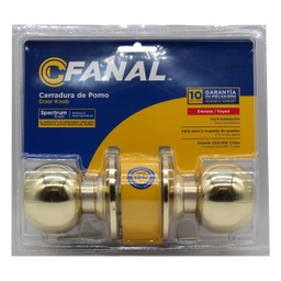 [90450-023] ****Fanal Golden Knob Keyed Entry