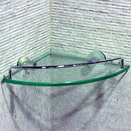 [KL-151 RHCSS20737] Royal Homes Glass Corner Shelf 25cm